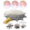 1PC French Cut Nail Stencil Cutter Trimmer Clipper Multi-size Files Poly Tips Gel Nail Manicure Tool