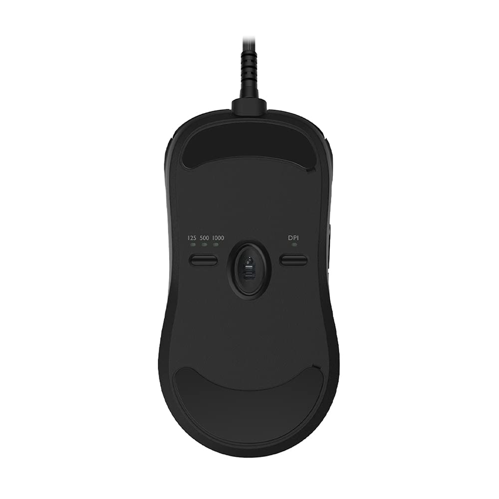 BenQ Zowie Symmetrical Gaming Mouse for Esports Lightweight Paracord Cable 24 Step Scroll Wheel for More Personal Preference Driverless Matte Black