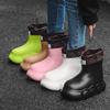 New Fashion Women's Rain Beam Waterproof Shoes Cute Wild Women's Rain Boots Outdoor Wear Resistance