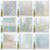 3D Mosaic Rainbow Window Film Privacy UV Protection Static Cling Adhesive Window Stickers for Home Removable Heat Insulation