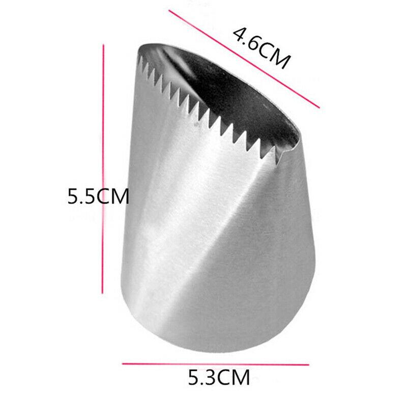 1 шт. очень большая насадка из нержавеющей стали 304, насадки для глазури, инструменты для украшения торта, кондитерские насадки, аксессуары для выпечки помадки