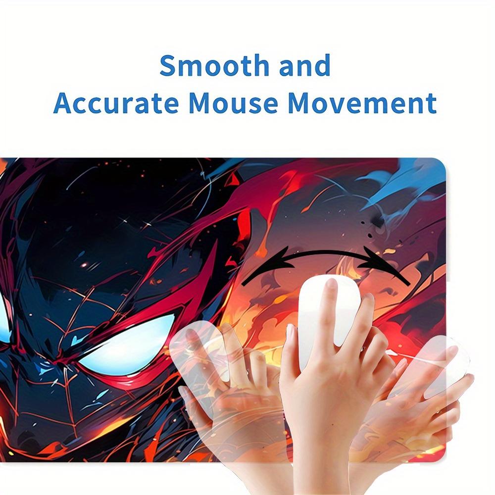 Large Multi-Size Non-Slip Rubber Base Spiderman, Heroic, Dynamic Mouse Pad, Stitched Edges Keyboard Desk Mat for School, Office, Home, Gift