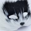 Realistic Half Face Mask Cartoon Masquerade Mask Funny Plush Cat Mask  Carnival Party