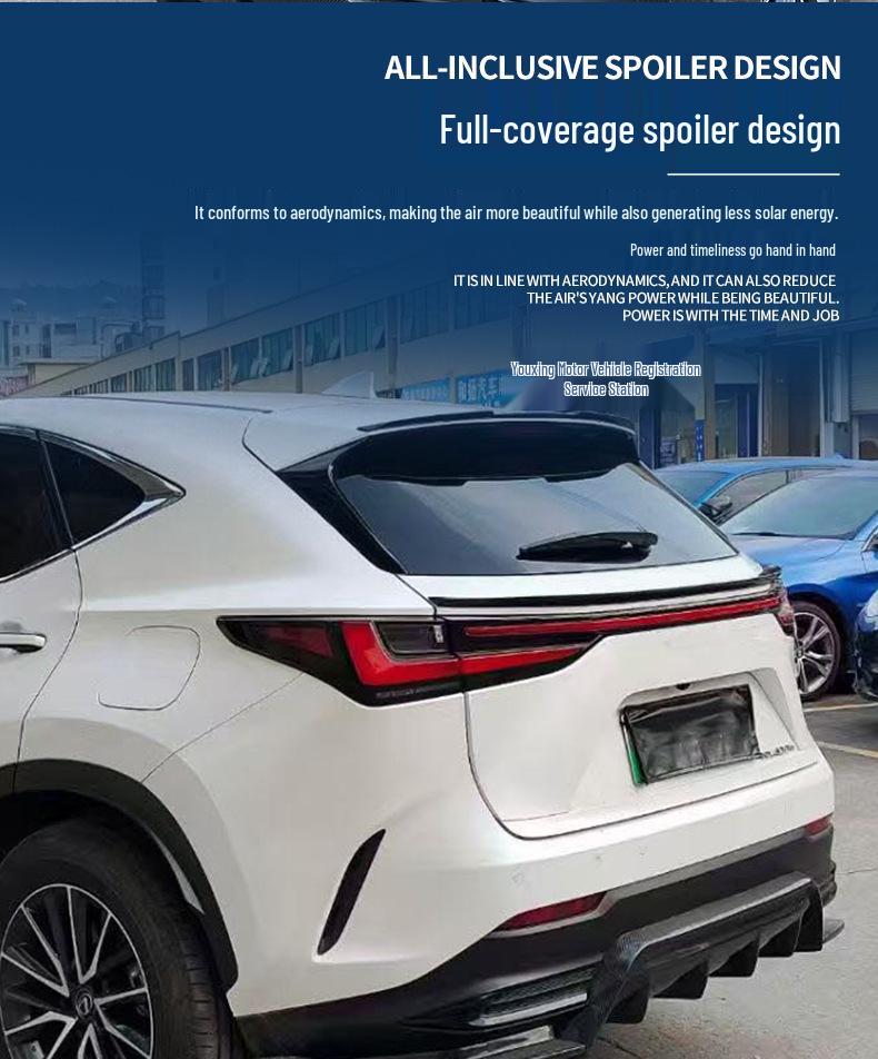 Комплект заднего спойлера, переднего сплиттера и ветровиков для Lexus NX 2022-2025