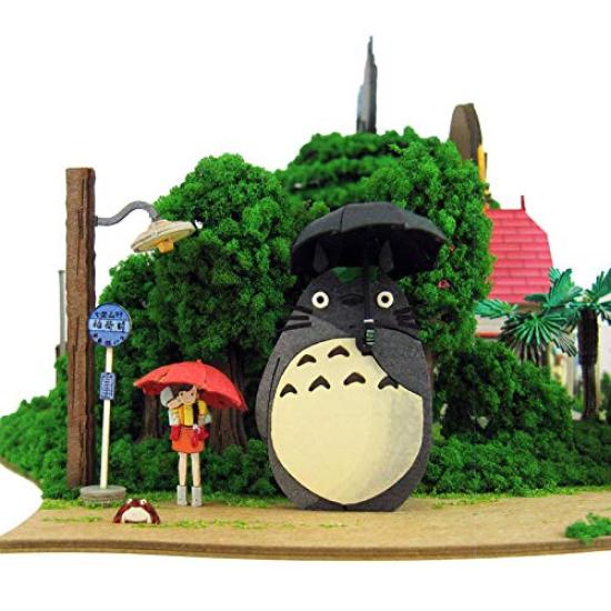 Sankei Studio Ghibli Series Мой сосед Тоторо Диорама Полная Тоторо Бумажная поделка MK07-35