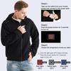 5 Areas Heated Hoodie Men USB Heated Jacket Hoodies,Heating Sweaters Women Sweatshirt with Hood Oversized Heated Zipper Hoodie