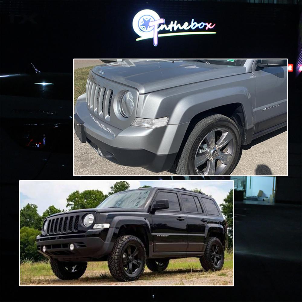 2pcs Car Side Lights Clear Fit for Jeep Patriot 2007-2014 Parking Light Turn Signal Directional Lamp Light