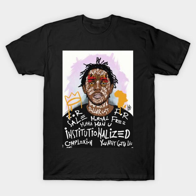 Asian Size Cotton Unisex Tshirt Print T-shirt Kendrick Lamar T-shirt No-Cut Print Regular Fit