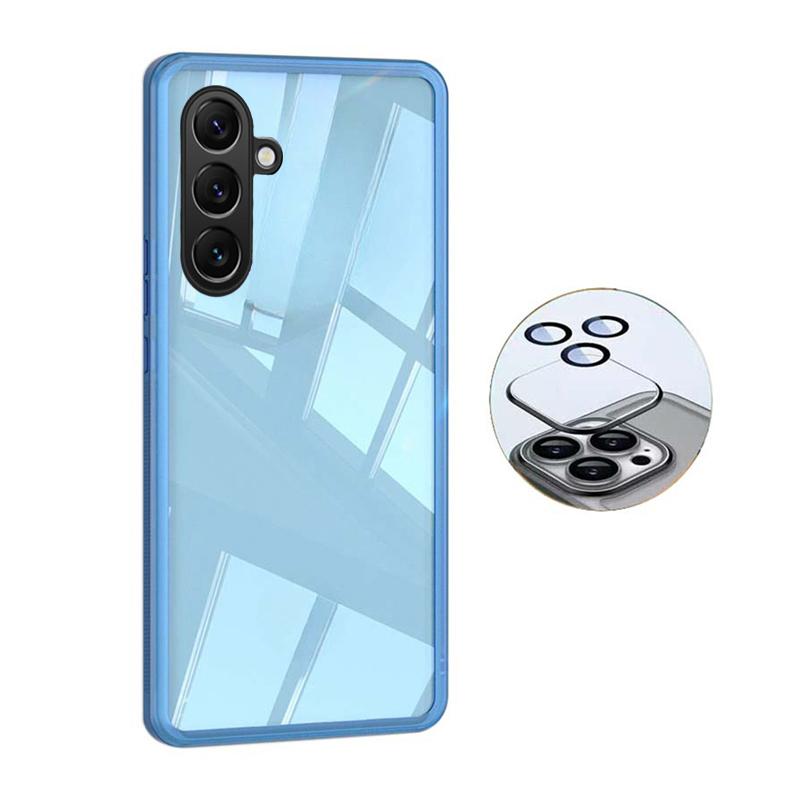 For Samsung Galaxy S25 FE / S26 FE Case Camera Protection Semi Transparent Soft Silicone Shockproof with Lens Protector Films