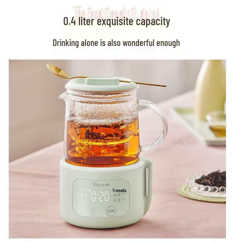 Bear Mini All-Glass Wellness Kettle 0.4L CN plug (adapter included)