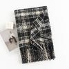 Autumn And Winter Square Plaid Scarf Women'S Versatile Elegant Casual Style Cold-Proof Shawl Fashionable Commuter Warm Neck Scarf