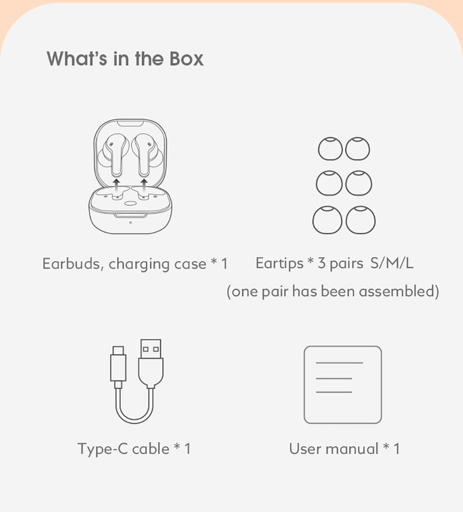 QCY T13 Bluetooth-наушники V5.1 Беспроводные TWS наушники с сенсорным управлением 4 микрофона ENC HD гарнитура для вызовов Настройка приложения