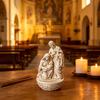 Купель для святой воды, Фигурка Святого Семейства (Иосиф, Мария с Иисусом Христом) из смолы, Католический сосуд для святой воды, Религиозные подарки для офиса, прихожей, стены церкви