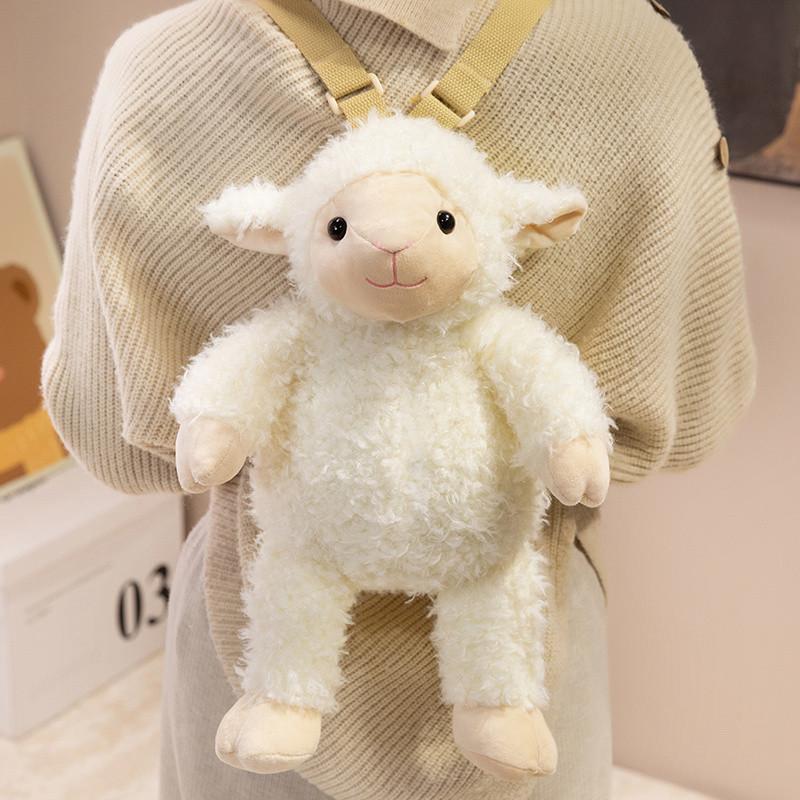 Nice 40Cm Lovely Plush Sloth Alpaca Lemur Elephant Backpack Toy Cute Animal Shoulders Bag Lions Rabbit Giraffe Nice Gift