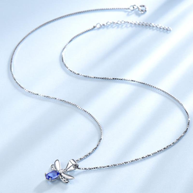 Gica Gema Стерлингового серебра 925 пробы, прекрасная пчела, великолепный темперамент, хит продаж, ожерелье с подвеской для женщин, изысканные ювелирные изделия высокого качества, подарок на День святого Валентина