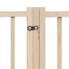 9 Piece Foldable Dog Gate 450 cm Poplar Wood