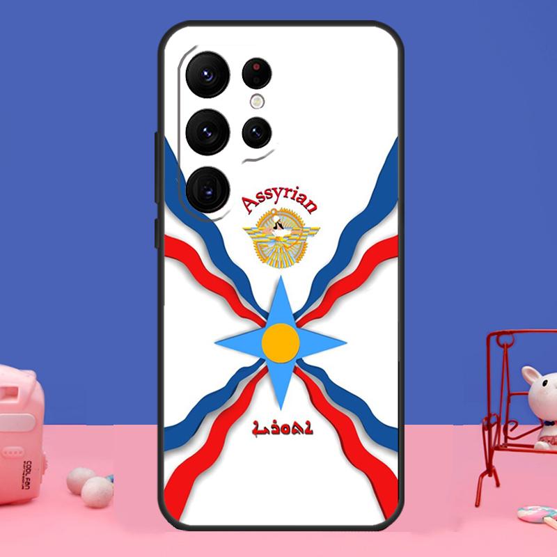 Флаг Ассирии Ассирийский Чехол Для Samsung Galaxy S23 S24 Ultra S21 S22 Plus Note 20 Note 10 S8 S9 S10 S20 FE Чехол
