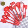 10 шт. силиконовая посуда набор кухонные принадлежности для приготовления пищи инструменты для выпечки столовые приборы силиконовая лопатка ложка скребок кухонные принадлежности