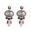 Luxury Design Art Style Geometric Resin Earrings for Women Ladies Vintage Classic Exaggerated Pendant Earrings Jewelry Wholesale