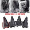 For VW Golf 7 7.5 MK7 Left Hand Drive Car Styling Shift Gear Knob Frame Bracket Leather Boot