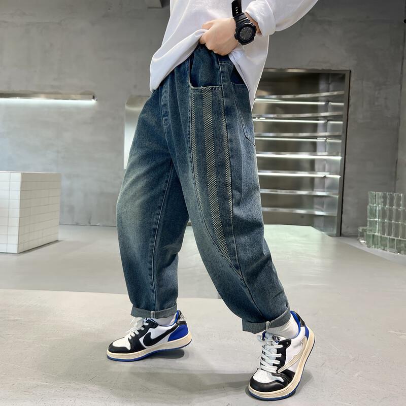 Джинсы Mumu House для мальчиков, весенние, ретро, из денима