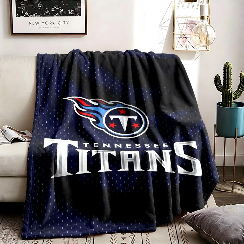 Tennessee Titans Theme Personalized Outdoor Flannel Blankets Soft And Suitable For All Seasons Perfect For Sofas Beds And Camping