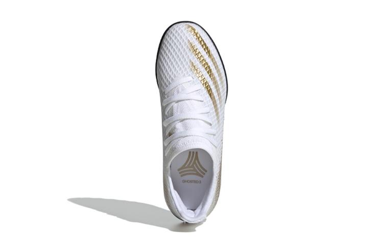 adidas X GHOSTED .3 Tf Нескользящие Низкие Детские Футбольные Бутсы Белый Коричневый Черный Детские EG8214