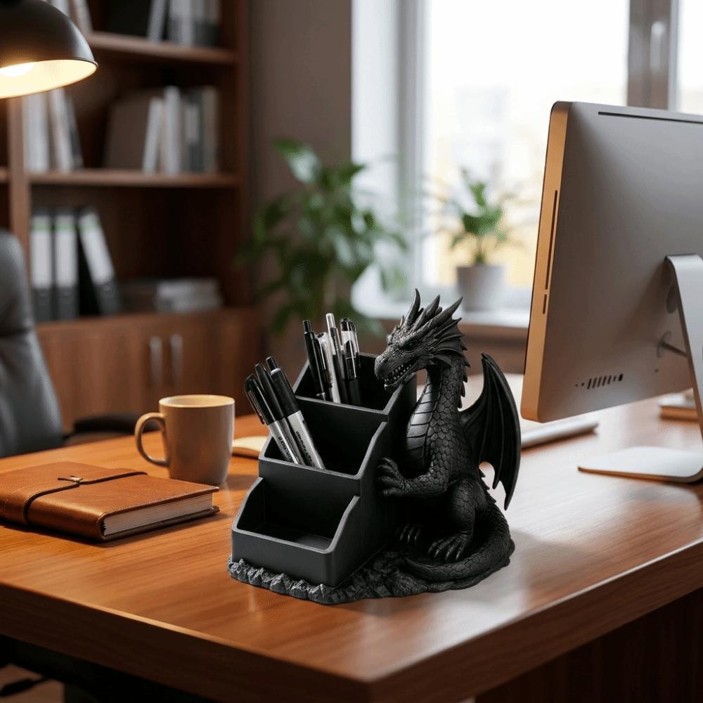 Realistic Dragon Storage Tray 3D Printed Desktop Storage Box Creative Toothbrush Rack Desktop