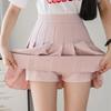 Female Spring Summer Korean Skirt Shorts Women High Waist Sexy Mini Skirt School Short Pleated Kawaii Japanese Skirt