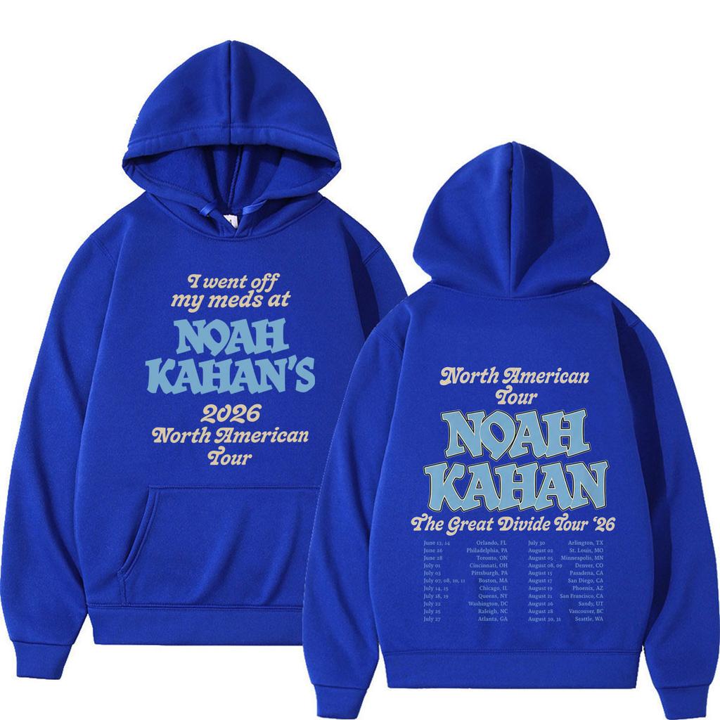 Noah Kahan The Great Divide Tour 2026 Graphic Hoodie Men Women Vintage Pullover Long Sleeves Casual Hip-hop Fashion Sweatshirts