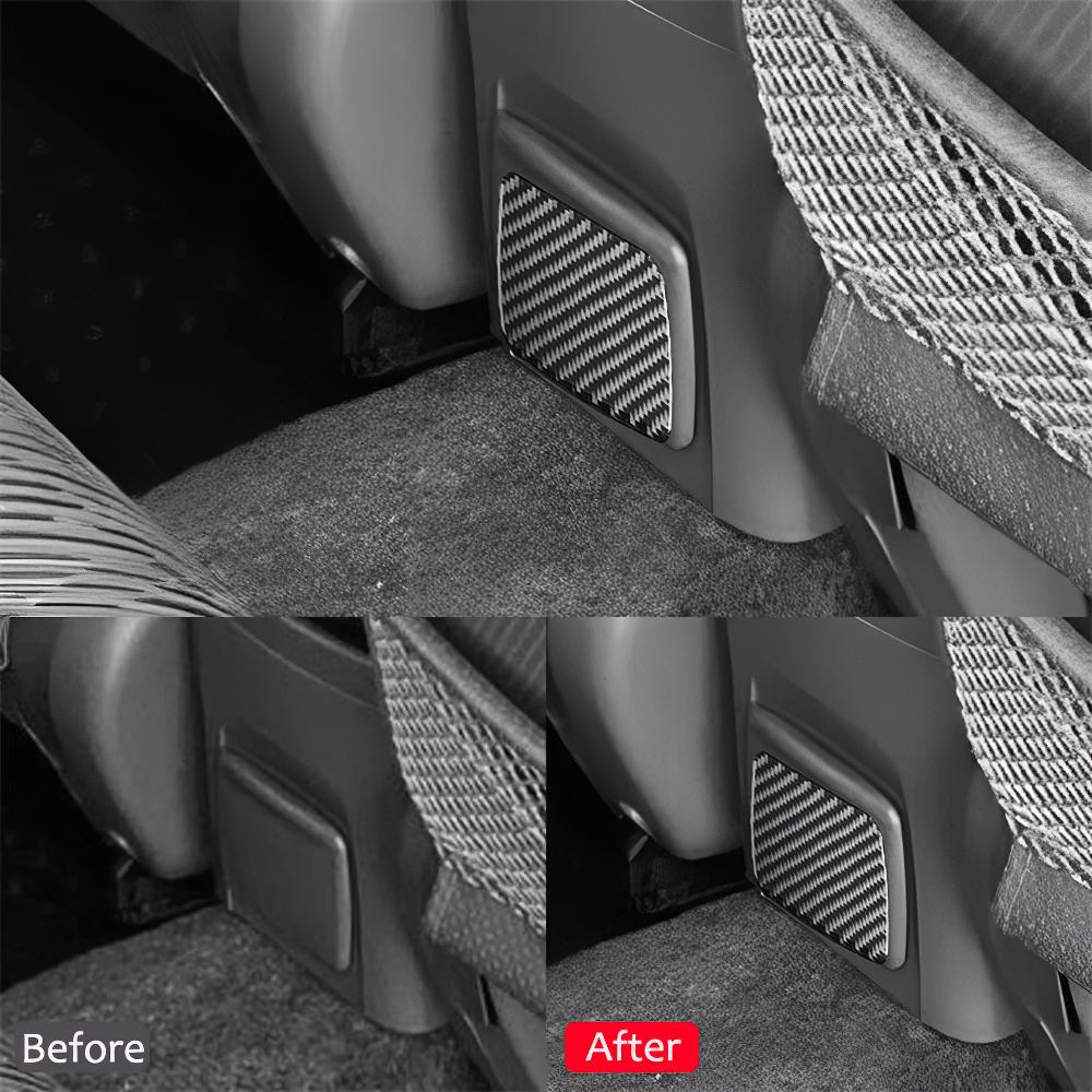 For Toyota RAV4 2001-2002-2003 Carbon Fiber Car Rear Ashtray Panel Sticker Trim Film Accessories