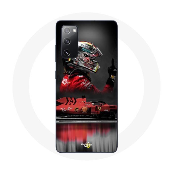 Чехол для Samsung Galaxy S20 FE Formula 1 Sebastian Vettel F1 Racing Driver Красный