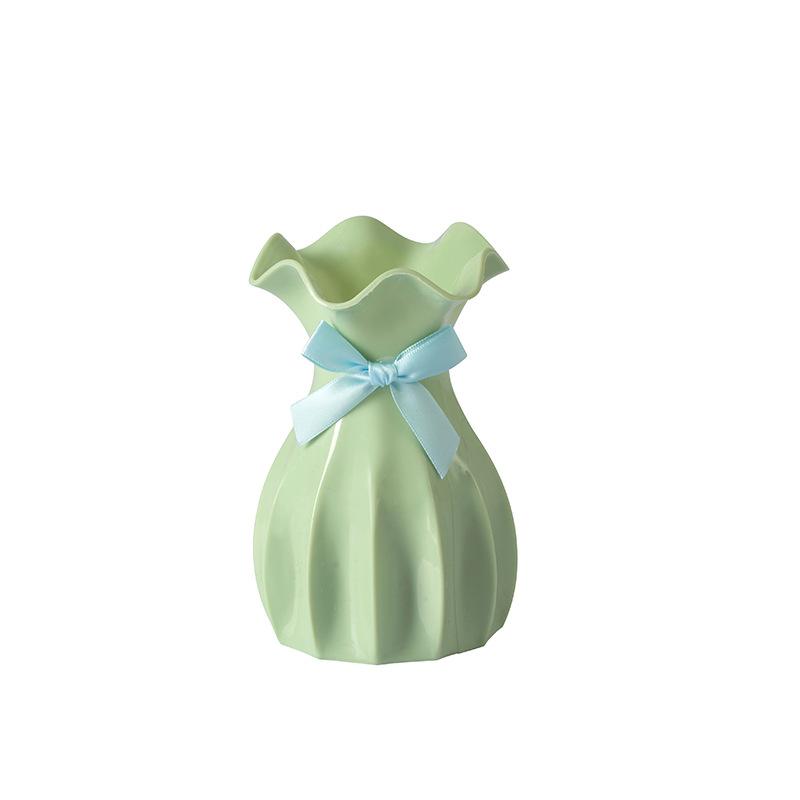 Пластиковая ваза имитация цветка сухоцвет цветочная композиция гостиная обеденный стол телевизор тумба украшение мини-ваза