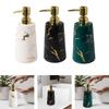 Soap Dispenser Stylish 500ml/17oz Sturdy Empty Ceramic Liquid Hand Soap Dispenser for Home Bathroom Hotel Laundry Countertop