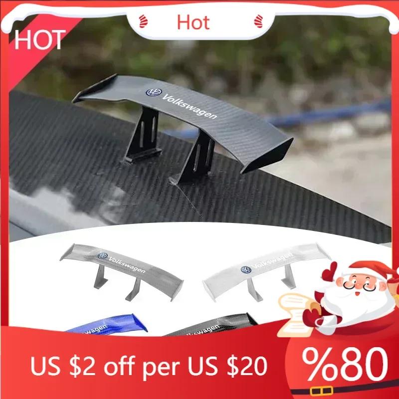 80% Горячий Автомобиль Маленькое Заднее Крыло Черный АБС Мини Задний Спойлер Инструмент для Модификации Автомобиля Для Volkswagen VW Golf 4 7 MK3 4 7 Touran Polo