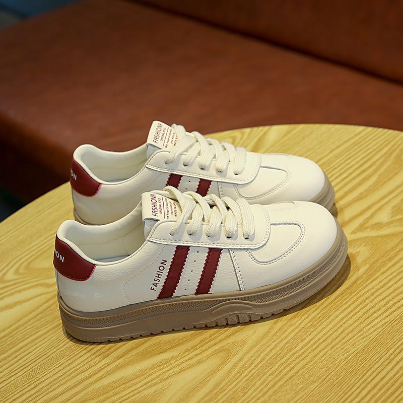 Кожаные белые туфли на платформе, женская обувь 2025 года, весна-лето, новые высокие туфли, детская повседневная обувь, женская спортивная обувь