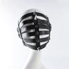 Маска Готик Панк с Шипами из ПУ Кожи Половина Лица Пустая Маска Косплей Животное Хэллоуин Взрослый Игра Маскарадная Вечеринка