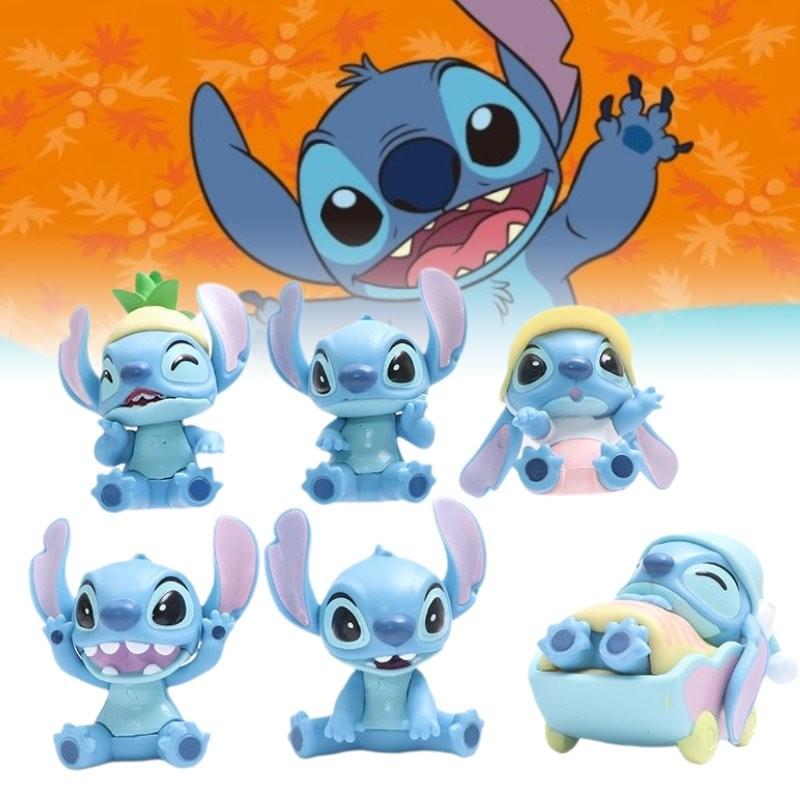 Charming Pvc Stitch Action Figures In Six Different Styles Perfect For Collectors