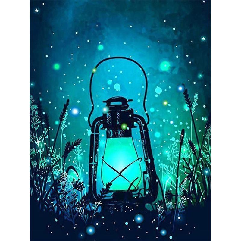 5D Diy Алмазная картина Полный круглый стеклянный стакан для воды Пейзаж Алмазная вышивка крестом Мозаика Домашний пейзаж Стена