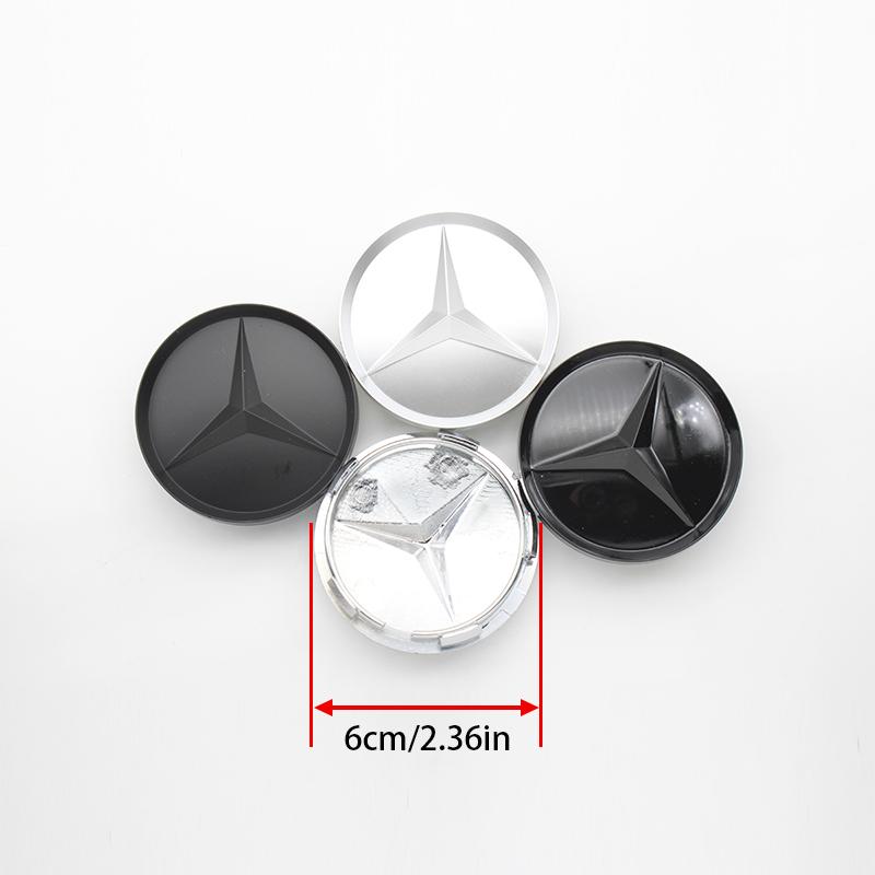 OLV5 4 шт. 60 мм 75 мм Центральные колпачки ступицы колеса автомобиля для Mercedes Benz класса AMG W205 W203 GLC GLK W206 W220 A180 W211 Заглушка Накладка на диск Аксессуары
