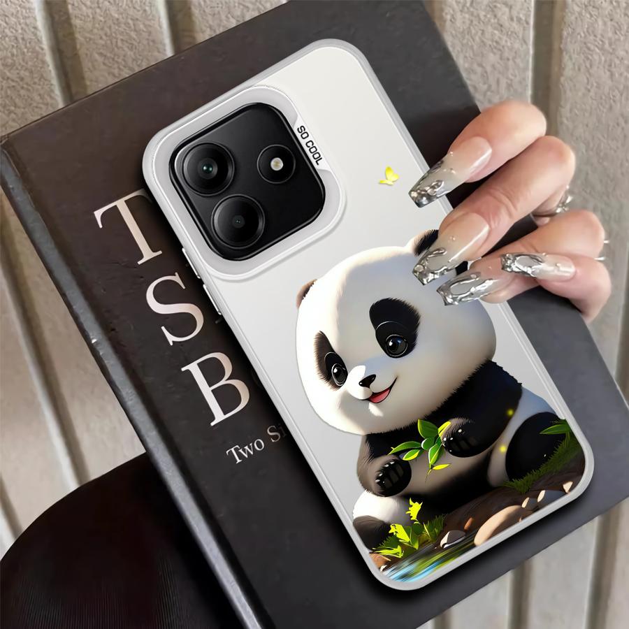Cute Panda Case for Xiaomi Poco C51 F3 GT F4 C50 X3 Pro X5 X3 NFC Back Phone Cover