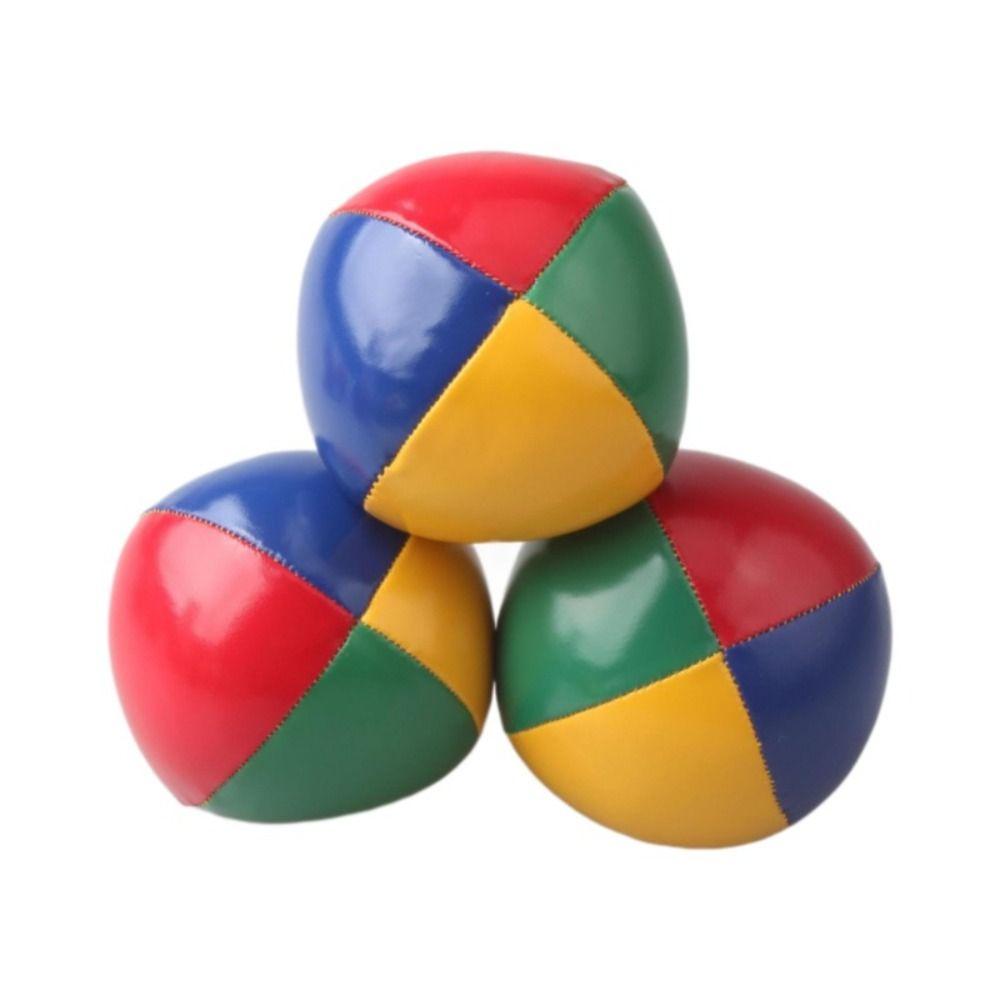 Interactive Toys Juggling Ball PU Leather Circus Ball Portable Clown Juggle Ball Professionals