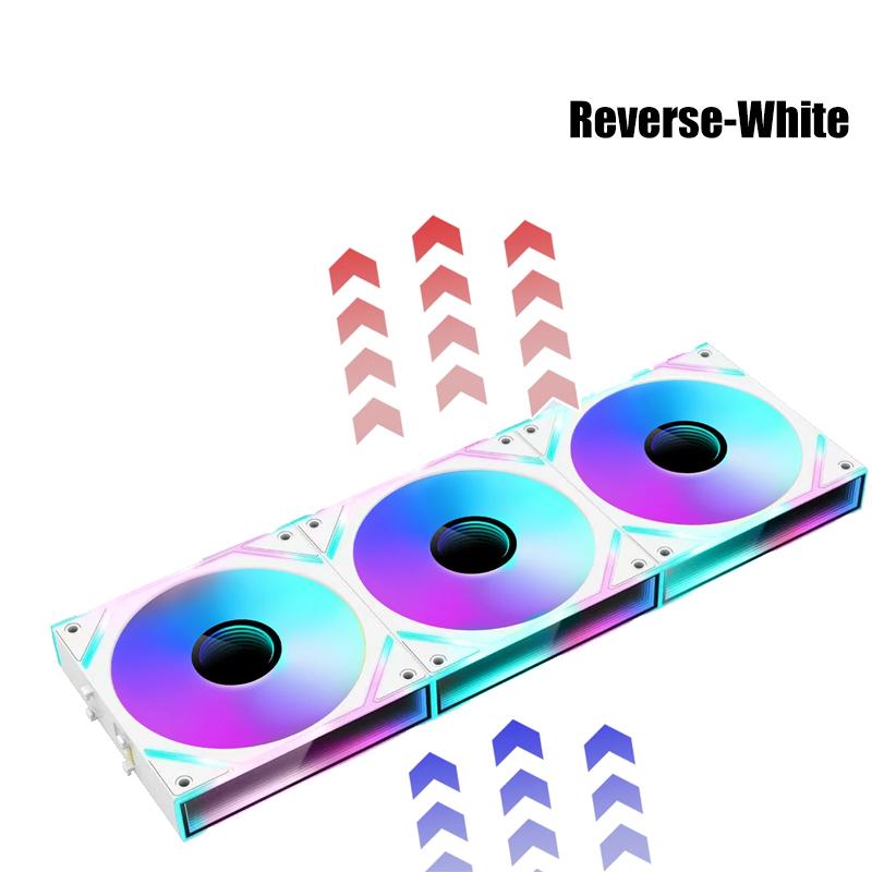 Infinity Mirror Uni fan 3 in 1 Kit, ARGB Light Effect Forword/Reverse Blade, PC Gamer Cabinet Water Cooling Silent Mute Radiator