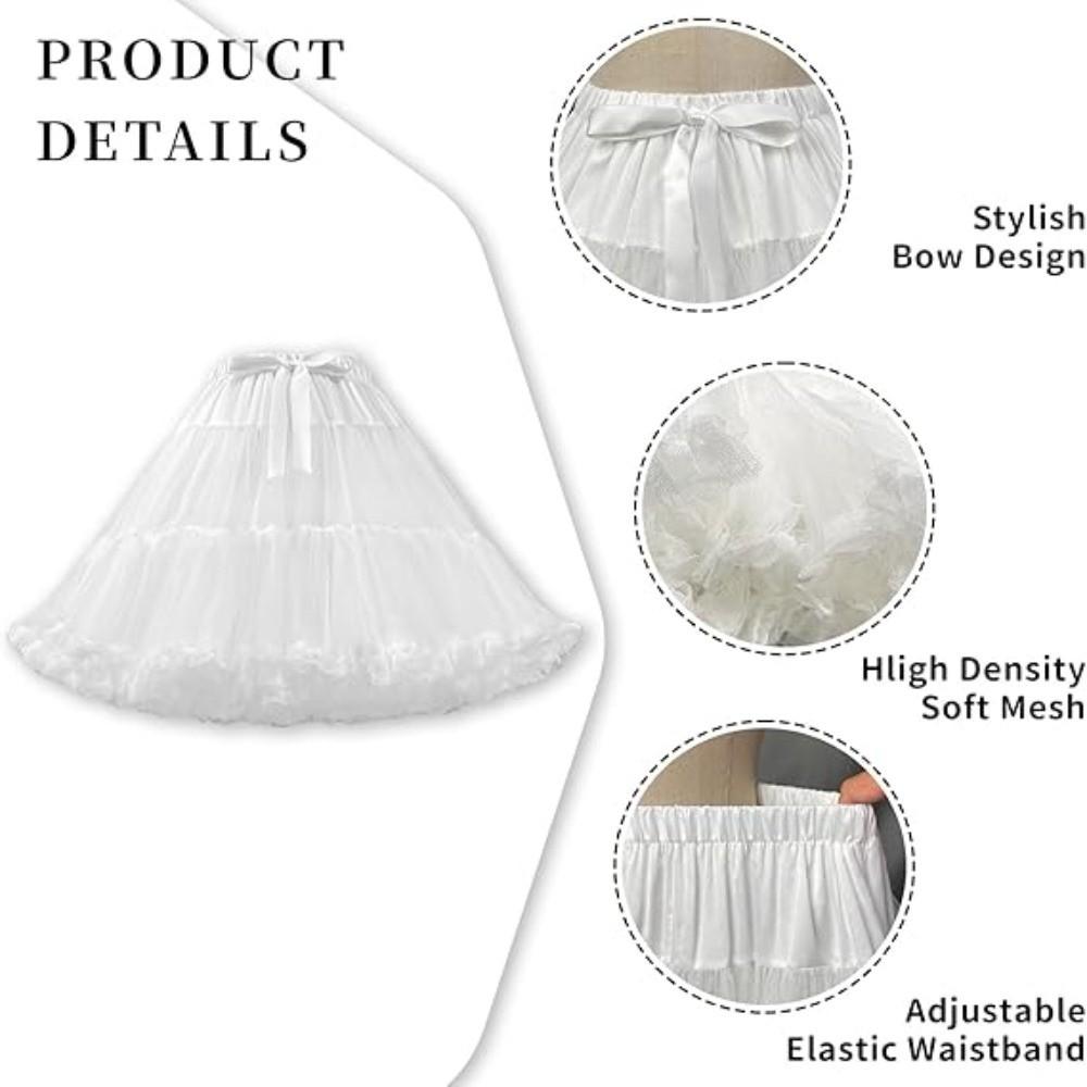 Двухслойная женская юбка-пачка без косточек, подъюбник кринолин для девочек-лолит, аксессуары для платья