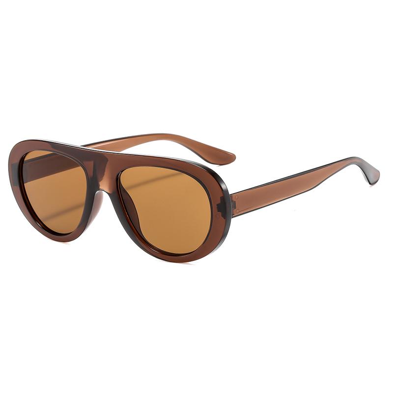 Vintage Luxury Brand Designer Oversized Pilot Sunglasses Women For Men Shades Big Frame Windproof Popular Punk Sun Glasses Uv400