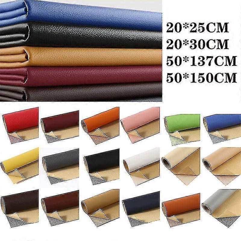 Self Adhesive Leather Repair Patch Couch Sofa Car Seat Chair Renovation Sticker-25x30cm-White