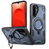 For Samsung Galaxy S25 FE Magnetic Case Military Protection PC + TPU Kickstand Phone Cover