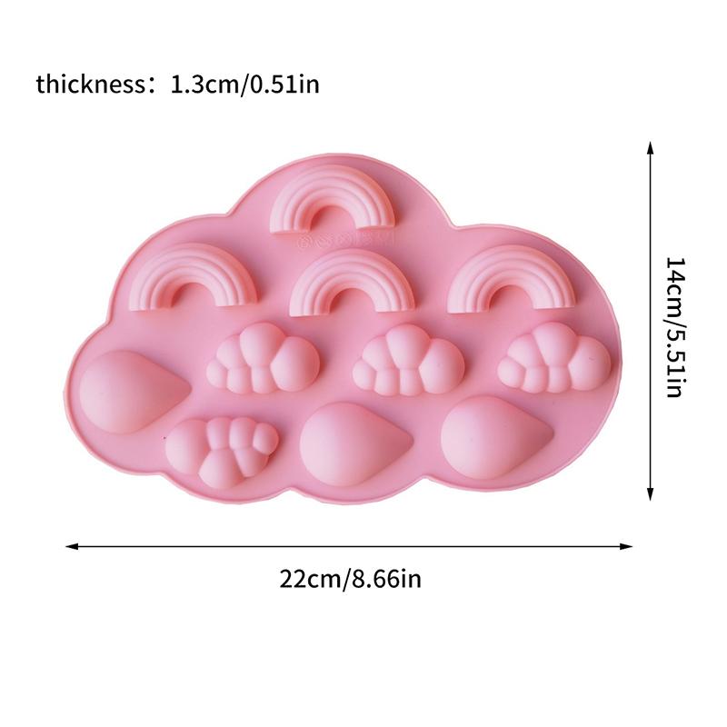 Форма облака силиконовая радужная форма помадка торт декор своими руками желе кубик льда пудинг выпечка инструмент эпоксидная смола форма для выпечки