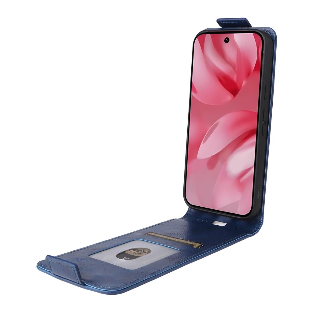 For Google Pixel 10 Pro/Pixel 10 Stand Case Magnetic Clasp Vertical Flip Leather Phone Cover with Card Holder