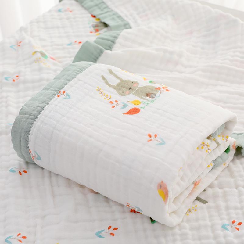 Six-Layer Pure Cotton Baby Bath Towel & Blanket